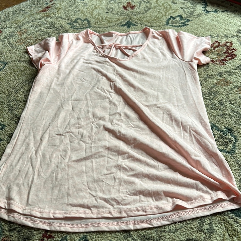 Pink top size large never worn